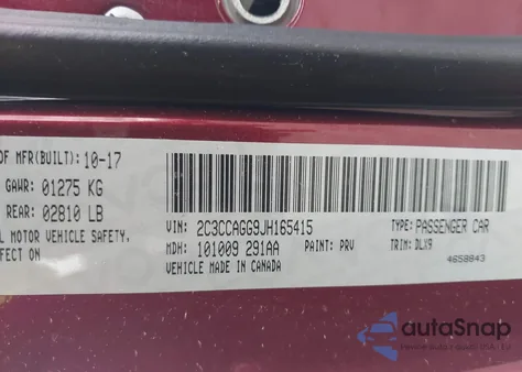 2018 Chrysler 300 300S Awd из США, поврежденный, VIN 2C3CCAGG9JH165415